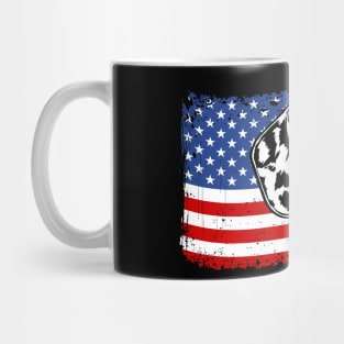 Proud Dachshund American Flag patriotic dog Mug